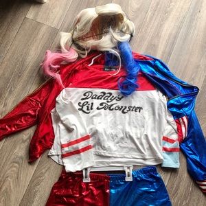 Harley Quinn costume with wig